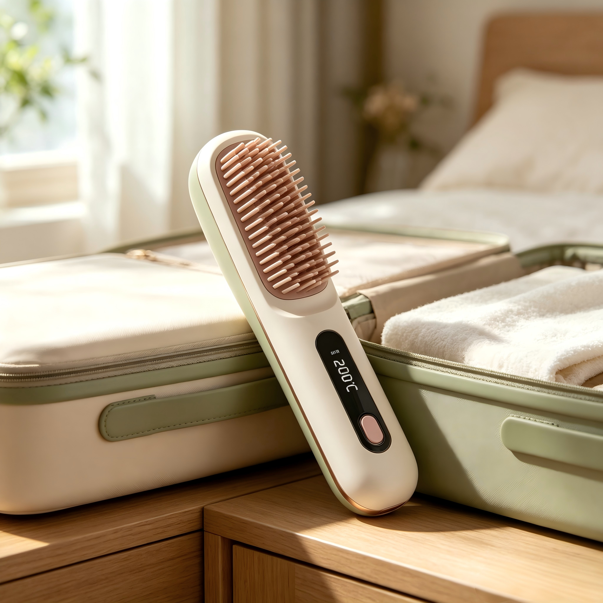 🔥 The First Smart Styling Brush for Short Hair – Precise, Safe & Effortless