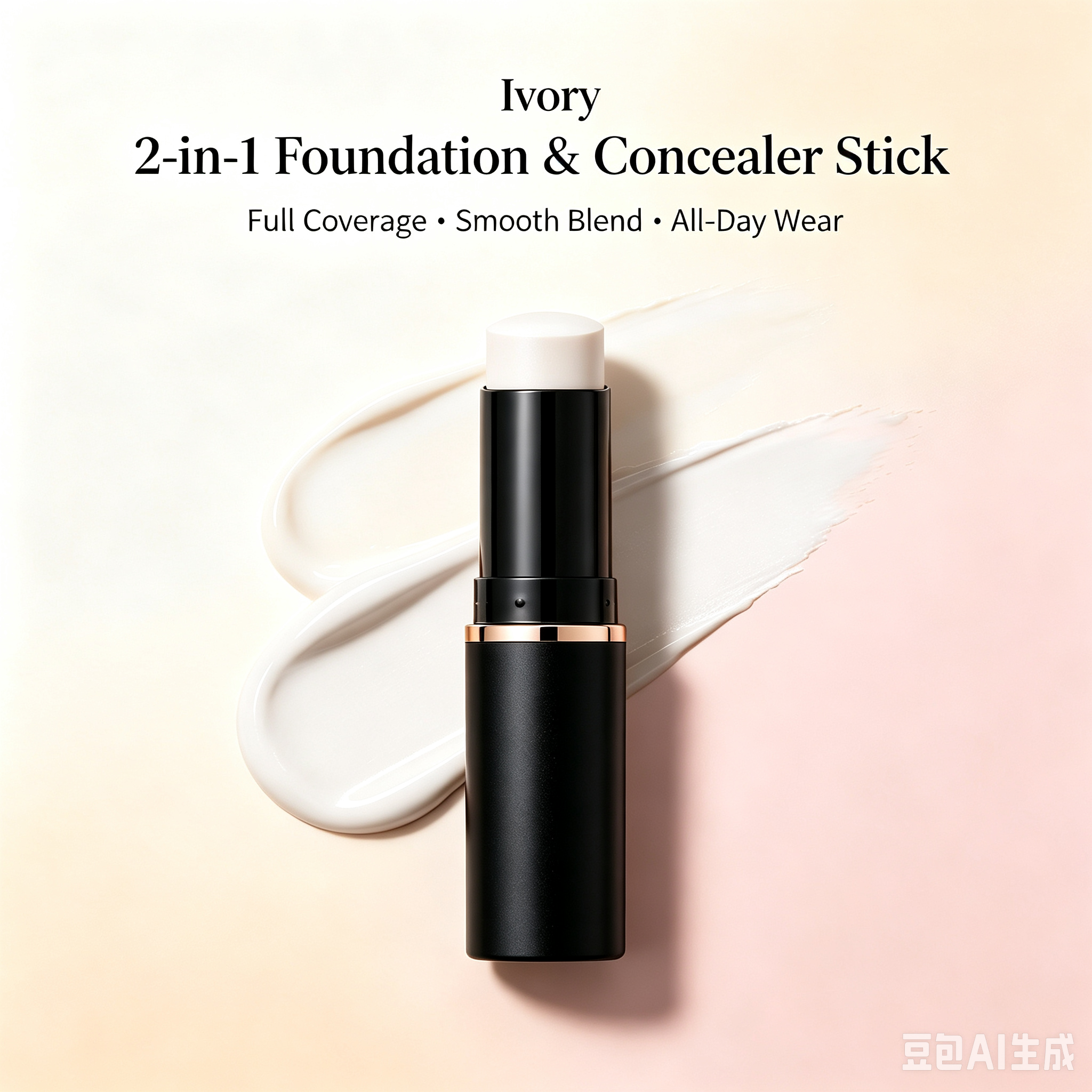 2-in-1 Foundation & Concealer Stick Full Coverage
