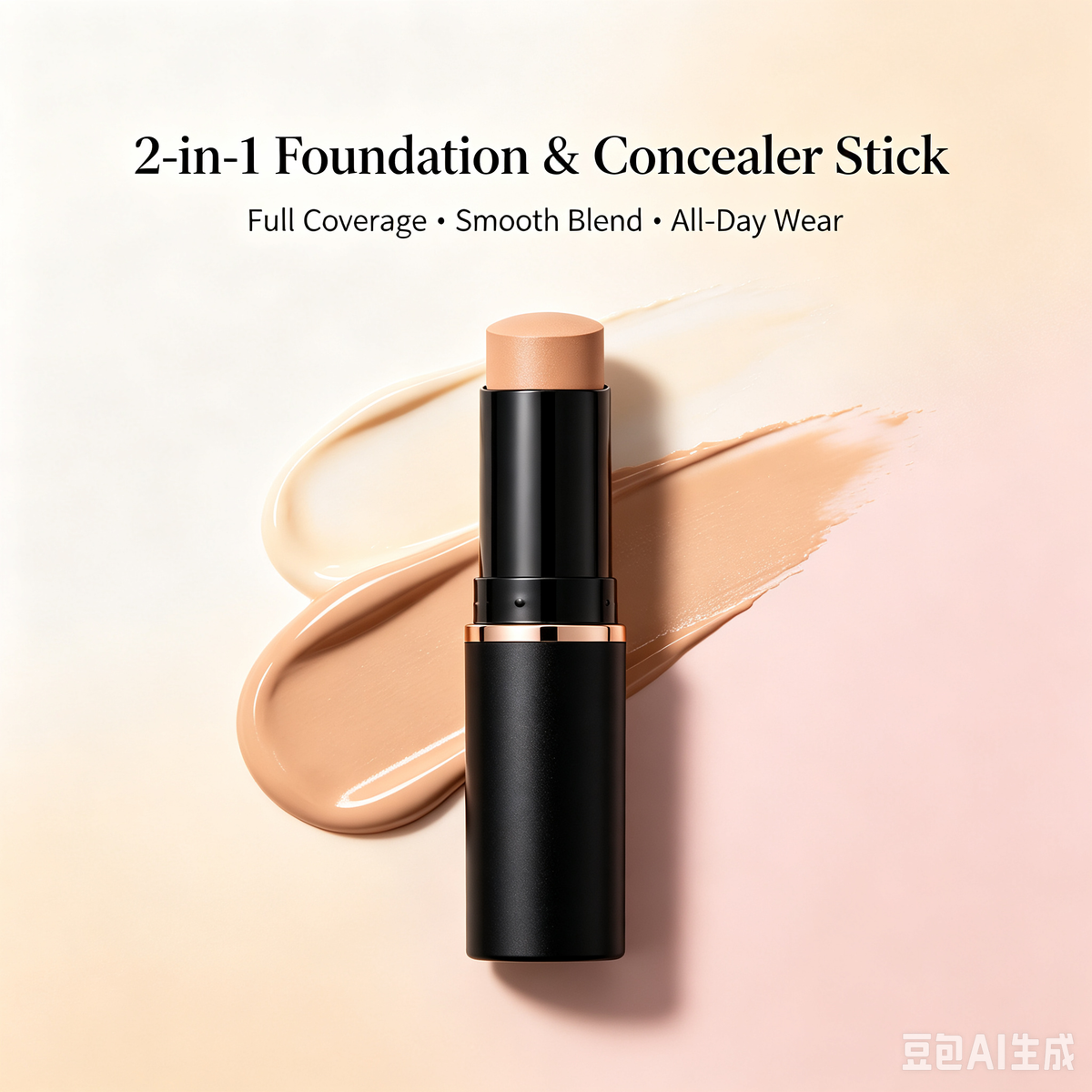 2-in-1 Foundation & Concealer Stick Full Coverage