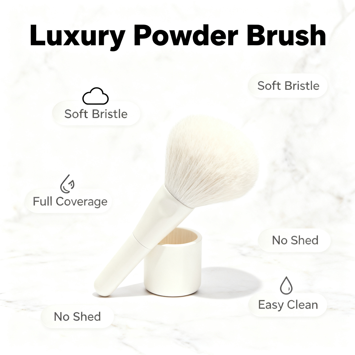 ☁️ Cloud-Like Makeup Experience — Create A Soft, Natural Finish With Every Gentle Sweep